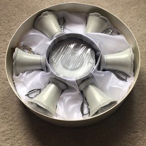 D’Lusso Tea Cups x6 with Plates